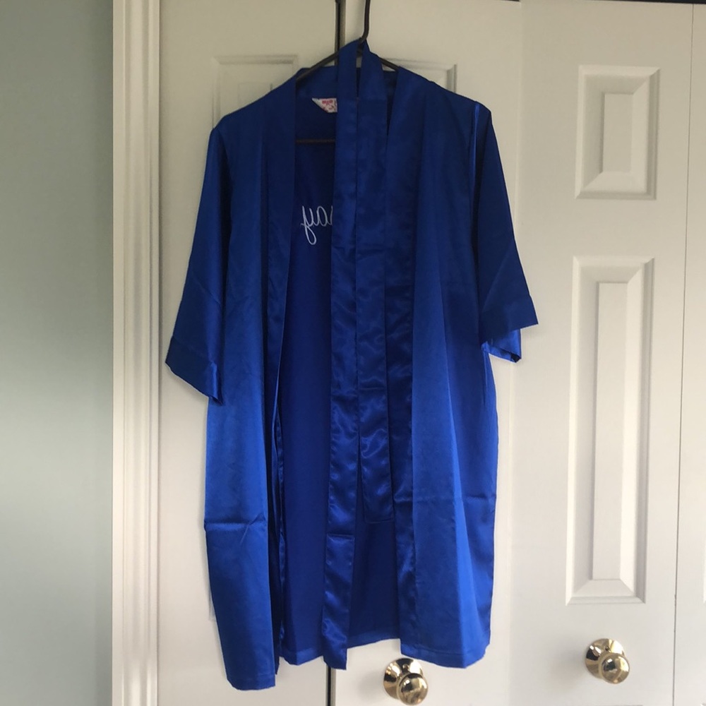 Blue Silk Robe
